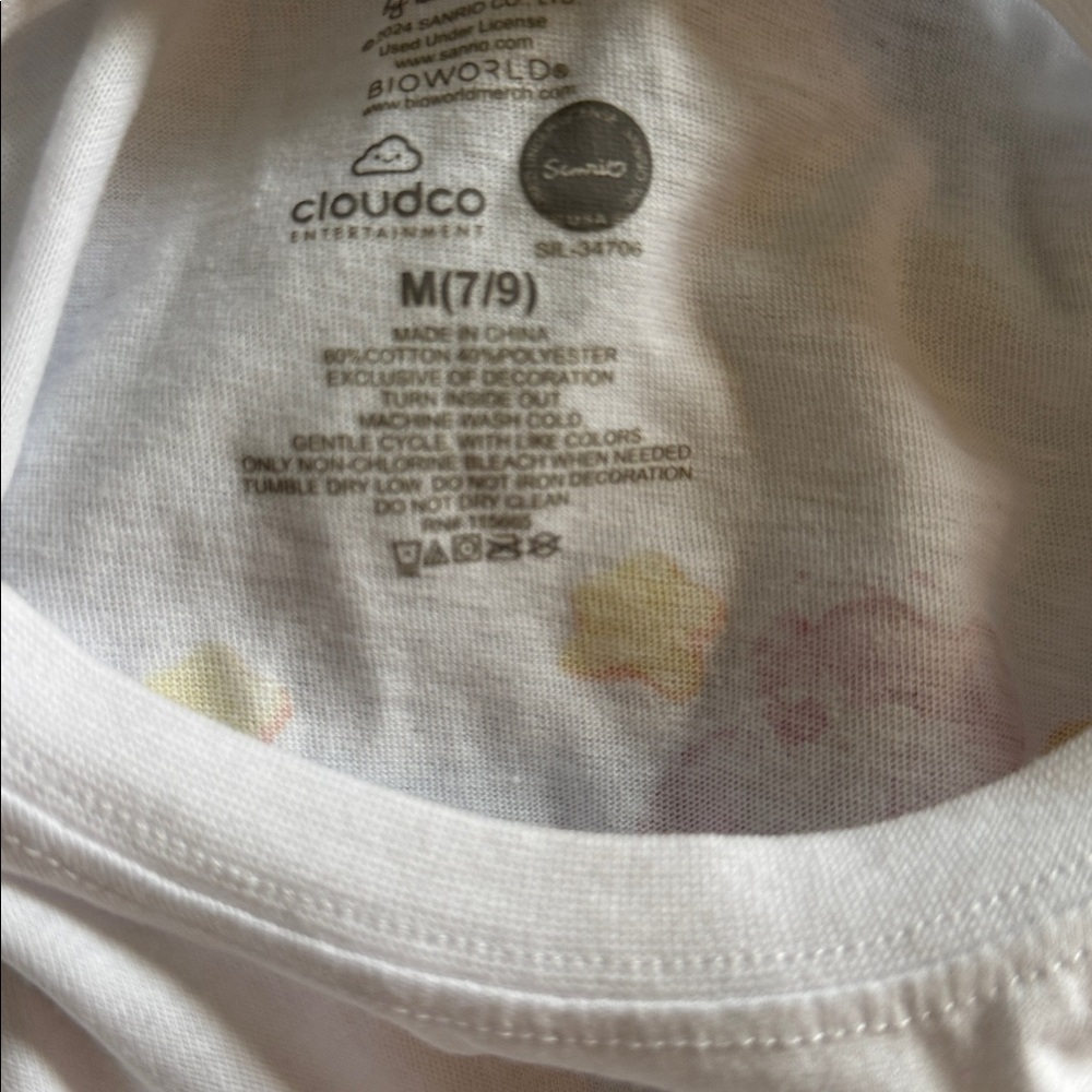 Hello Kitty White Tee with Red Graphic Pocket - Picture 7 of 7
